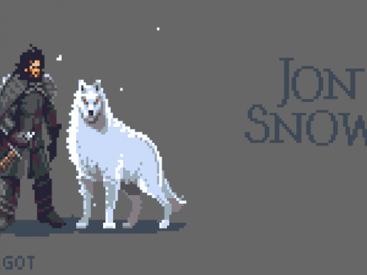 Artista simplifica Game of Thrones em GIFs com a série Pixel GOT! |  Temporal Cerebral Design Blog