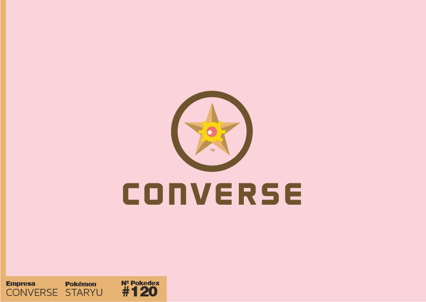 Staryu como logo / estrela da Converse