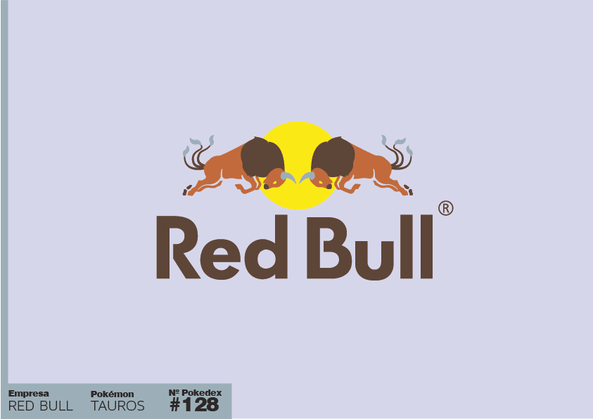 Dois Taurusa se atacando de cabeça como no logo da Red Bull