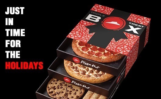 MORTE: Pizza Hut lança caixa tripla (Triple Treat Box)! 1