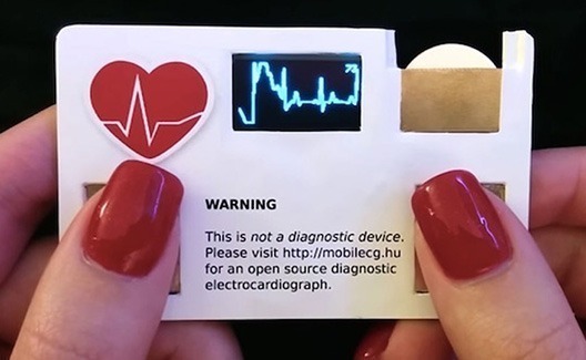 Inovador: cartão de visitas mede sua frequência cardíaca!
