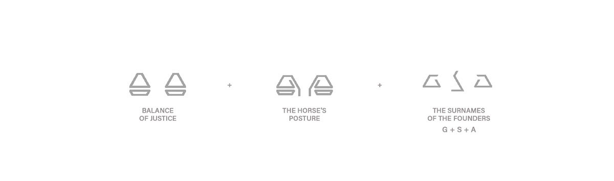 Logotipo da marca de identidade de xadrez de cavalo